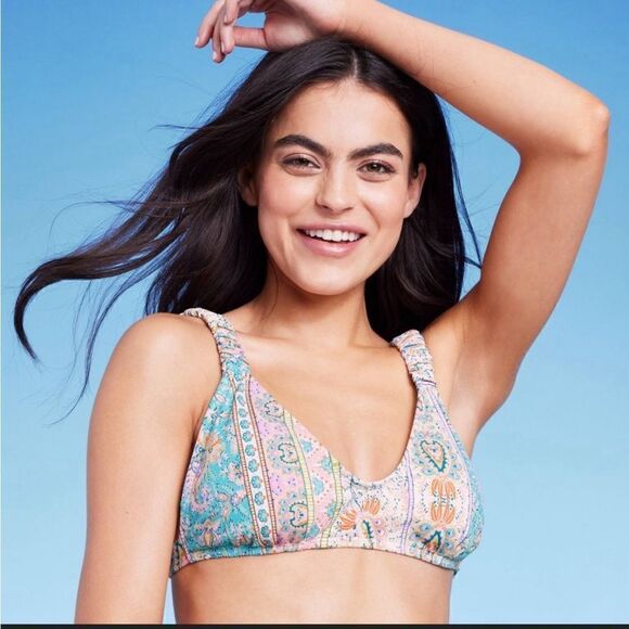 COPY - Scrunchie strap detail bralette bikini set - Picture 3 of 7